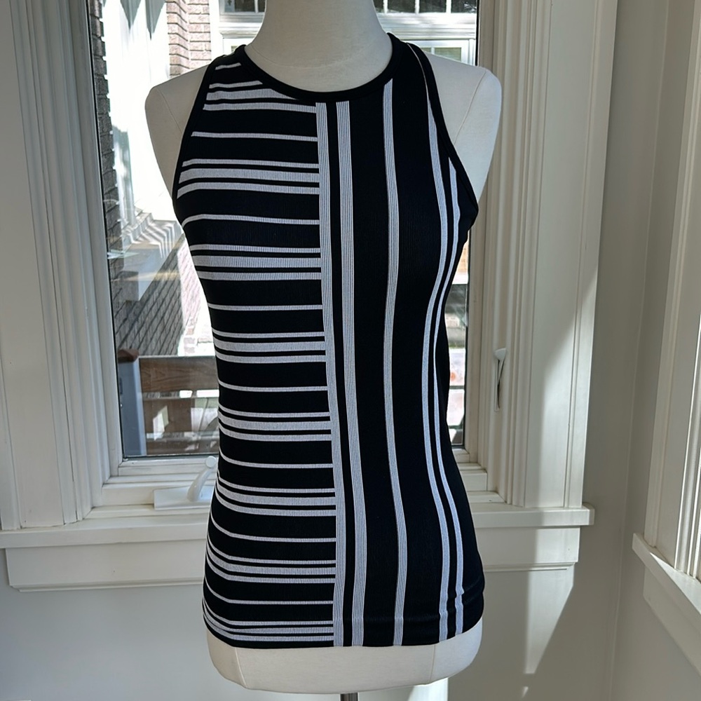 Athleta asymmetric striped tank